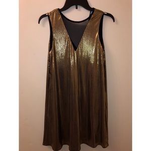 Gold dress
